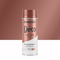 Peinture aérosol Multisupports effet métal cuivre 400ml - INVENTIV