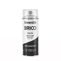 Vernis aérosol Multisupports incolore brillant 400ml - INVENTIV
