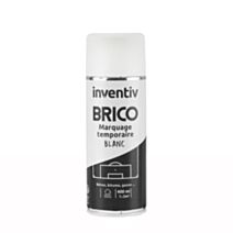 Peinture aérosol Marquage Temporaire blanc 400ml - INVENTIV