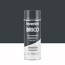 Peinture aérosol Ferronnerie anthracite brillant 400ml - INVENTIV