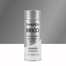 Peinture aérosol Ferronnerie aluminium brillant 400ml - INVENTIV