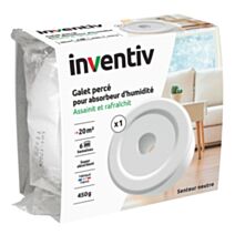 1 recharge absorbeur d'humidité galet percé 450g senteur neutre - INVENTIV