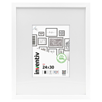Cadre photo Isis blanc 24x30cm - INVENTIV