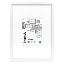 Cadre photo Isis blanc 30x40cm - INVENTIV