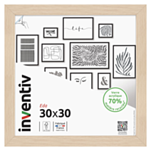 Cadre photo Eda naturel 30x30cm - INVENTIV