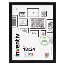 Cadre photo Iza noir 18x24cm - INVENTIV