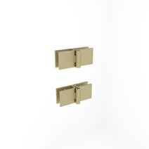 Charnière de jonction pare baignoire inox or - INVENTIV