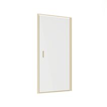 Porte pivotante 90cm transparent or brossé - INVENTIV
