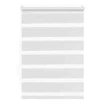 Store enrouleur Jour/Nuit sans perçage blanc 65x90cm - 1ER