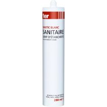 Mastic Sanitaire Silicone Blanc 280 ml - 1ER