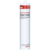 Mastic Sanitaire Silicone Transparent 280ml - 1ER