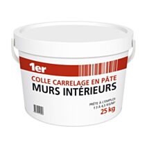 Colle carrelage en pâte murs intérieur 25kg - 1ER