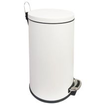 Poubelle cuisine à pédale Venus blanc mat 30L