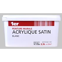 Peinture Murale Satin Blanc 2,5L - 1ER