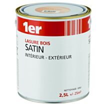 Lasure bois satin incolore 2,5L - 1ER
