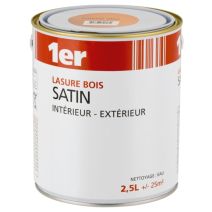 Lasure bois satin chêne clair 2,5L - 1ER