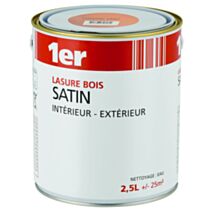 Lasure bois satin chêne clair 2,5L - 1ER