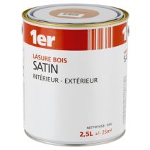 Lasure bois satin chêne foncé 2,5L - 1ER