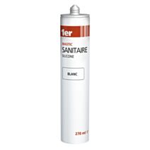 Mastic sanitaire silicone blanc 270 mL - 1ER
