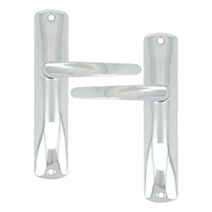 Poignée de porte à cylindre Enzio zamak chromé entraxe 165mm - 1ER