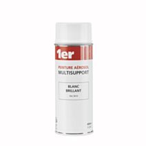 Peinture aérosol Multisupports blanc brillant 400ml - 1ER