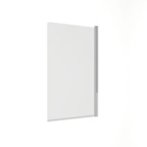 Pare baignoire 1 volet verre trempé 4mm 75x130cm transparent et profilé chromé - 1ER