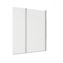 Pare baignoire 1 volet verre trempé 5mm 115x140cm transparent et profilé chromé - 1ER