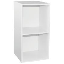Étagère modulable 2 cases Boréal 12 mm blanc - BOREAL