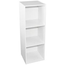 Étagère modulable 3 cases L33,7xH102,5xP34,9cm blanc - ALSAKAZ