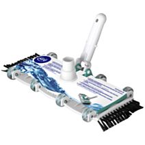 Tête de balai rotatif piscine 8 roues avec brosses latérales piscine - GRE