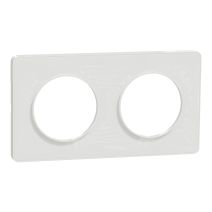 Plaque double Odace Touch blanc - SCHNEIDER ELECTRIC