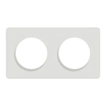 Plaque double Odace Touch blanc - SCHNEIDER ELECTRIC