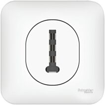 Prise téléphone en T ovalis complet - SCHNEIDER ELECTRIC