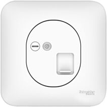 Prise RJ45 pour téléphone et informatique ovalis complet - SCHNEIDER ELECTRIC
