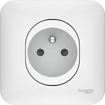 Prise de courant Ovalis 2P+T 16a blanc - SCHNEIDER ELECTRIC