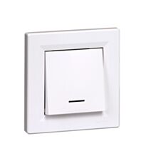 Poussoir lumineux Asfora blanc - SCHNEIDER ELECTRIC
