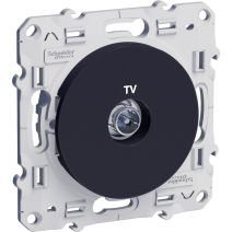 Prise tv à assembler Odace gris anthracite - SCHNEIDER ELECTRIC