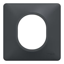 Plaque simple Ovalis gris anthracite - SCHNEIDER ELECTRIC