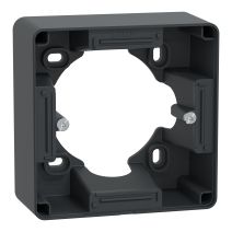 Boîte support pour montage saillie 36mm Ovalis anthracite - SCHNEIDER ELECTRIC