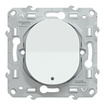 Interrupteur va-et-vient lumineux à assembler Ovalis blanc - SCHNEIDER ELECTRIC