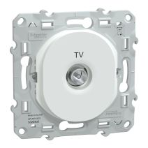 Prise tv à assembler Ovalis blanc - SCHNEIDER ELECTRIC