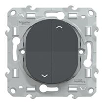 Interrupteur volet roulant à assembler Ovalis anthracite - SCHNEIDER ELECTRIC