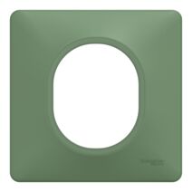 Plaque simple Ovalis vert forêt - SCHNEIDER ELECTRIC