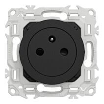 Prise 2P+T affleurante noir onyx - SCHNEIDER ELECTRIC