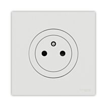 Prise de courant Odace 2P+T affleurante blanc - SCHNEIDER ELECTRIC