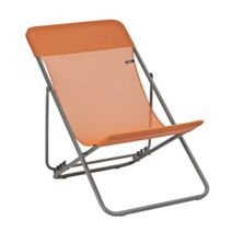 Transat maxi transat toile Batyline® pliable dossier réglable clémentine - lafuma mobilier