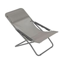 Chaise longue Transabed Colorblock toile Batyline® terre - LAFUMA MOBILIER
