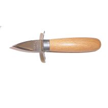 Couteau à huitres manche bois+ garde et lame inox
