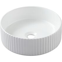 Vasque à poser Ania céramique finition brillante Ø36cm blanc - GODART