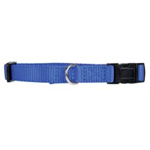 COLLIER NYLON 25/35 CM BLEU